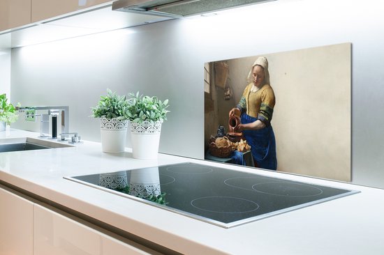 Inductie Kookplaat Set MuchoWow Inductiebeschermer Mat - Het Melkmeisje Van Vermeer - Kunst Print Vinyl 80x52 Cm Vinyl Plaatbeschermer 80x52cm Inductie Kookplaat Set MuchoWow Inductiebeschermer Mat - Het Melkmeisje Van Vermeer - Kunst Print Vinyl 80x52 Cm Vinyl Plaatbeschermer 80x52cm