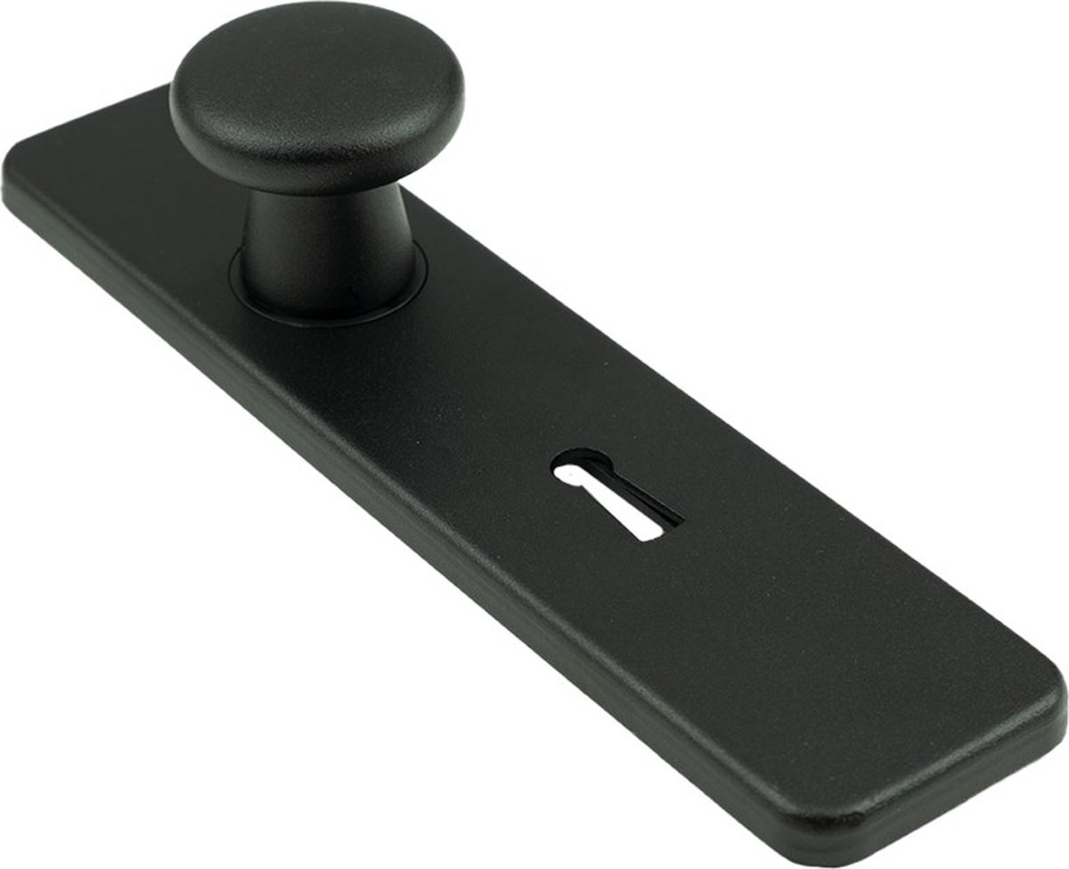 Ami knopschild 185/44 knop 160/40 vast klik sl 56 zwart 9005 str ( a 1 st )