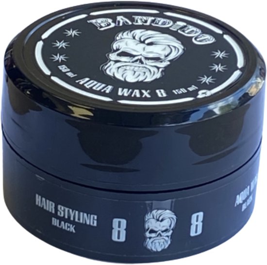 Cire Coiffante Bandido Aqua Wax 8 Black - 150 Ml - Fixation Forte 48H - Neuf
