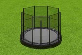 Akrobat Primus Inground Trampoline 430 Zwart, incl. veiligheidsnet