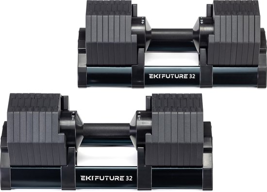 OCTABELL® - Verstelbare Dumbells - 2-32 kg - Dumbbells - Gewichten ...