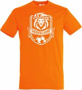 T-shirt Nederland Embleem leeuw | Oranje Shirt | Koningsdag Kleding | Oranje | maat 5XL
