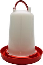 Drinkklok voor pluimvee met handvat 6 liter - watersilo voor kippen - drinkbak voor kippen
