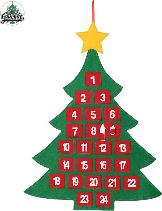 Fiestas Guirca - Kerstboom Adventskalender 55 x 70 cm