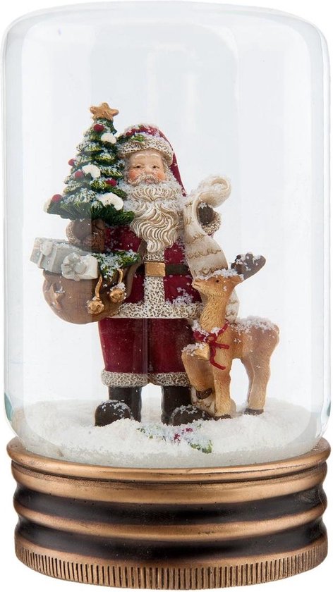 Kerstman En Zijn Rendier Rudolf Vector Illustratie - Illustration of kostuum, gebaren: 82506826