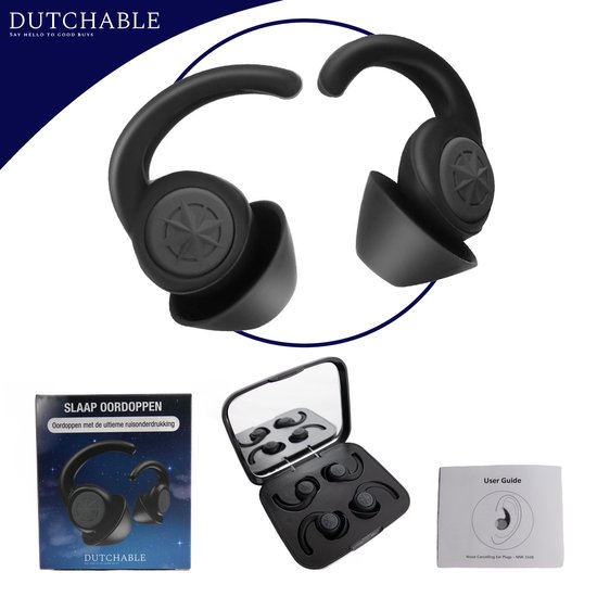 Dutchable slaap oordopjes – Oordopjes slapen – Anti Snurk – Earplugs – Gehoorbescherming – Party plugs – Hoge demping (35dB) – 2 maten (S/L)