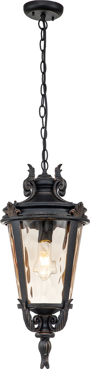 Landelijke Kroonluchter - Steady Lighting - Glas - Landelijk - E14 - L: 66.7cm - Voor Binnen - Woonkamer - Eetkamer - Zilver