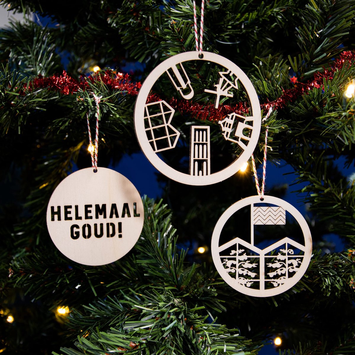 Kerstballen Westland Jouw Favoriete Stad in de Kerstboom City Shapes