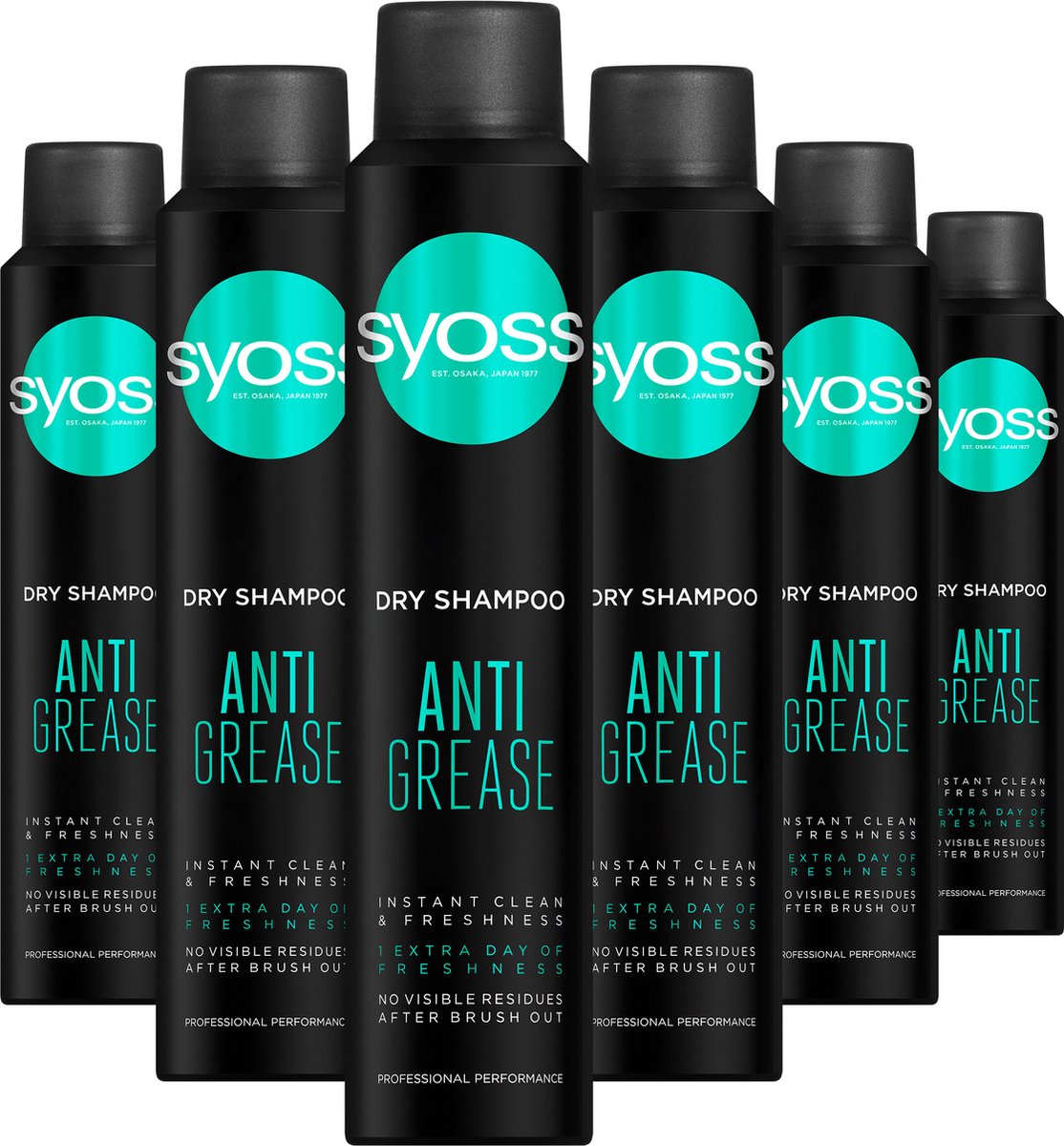 SYOSS Anti-Grease Droogshampoo 6x 200ml