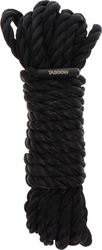 Foto: Professioneel bondage touw 5 meter x 7 mm zwart zeer zacht bdsm touw hoogwaardig materiaal sm touw voor beginners en gevorderden bondage rope black