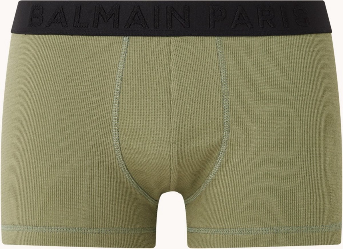Balmain Boxershort met logoband - Groen/ Zwart - Maat M
