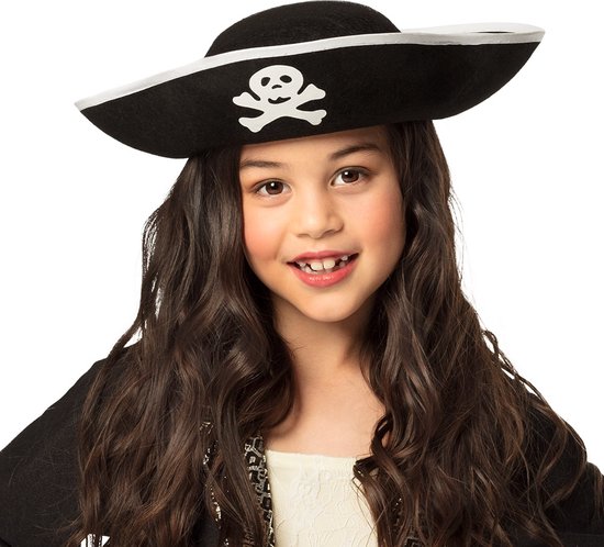 Boland - Kinderhoed Kapitein Zwart - 58 - Kinderen - Jongens en meisjes - Piraten
