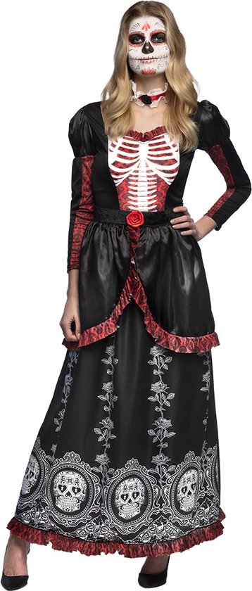Boland - Kostuum Señora Adriana (36/38) - Volwassenen - Day of the dead - Halloween verkleedkleding - Day of the dead