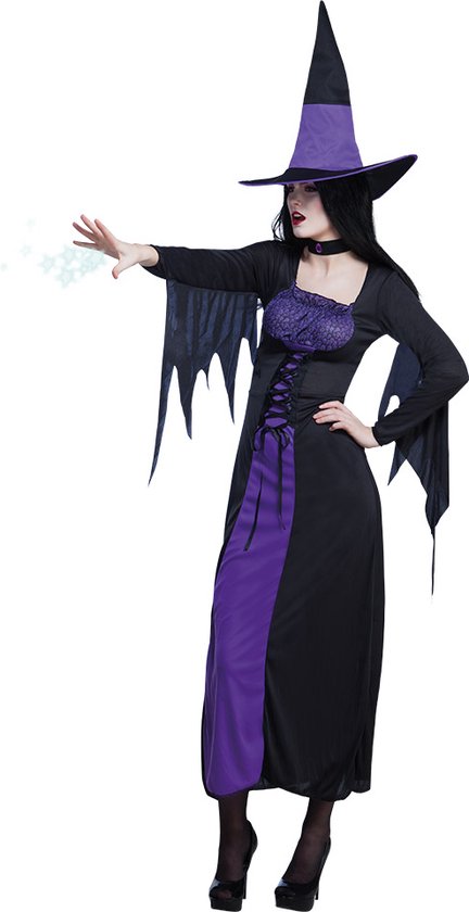 Boland - Kostuum Purple hag (40/42) - Volwassenen - Heks - Halloween verkleedkleding - Heks