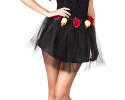 Boland - Tutu Day of the Dead (M/L) - Volwassenen - Day of the dead - Halloween rokje - Dia de los muertos