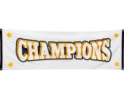 Boland - Polyester banner 'Champions' - Sport - Kampioen - Wedstrijd - Winnaar - Sportprijs