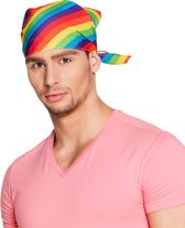 Boland - Bandana Regenboog Multi - Één maat - Volwassenen - Unisex - Pride