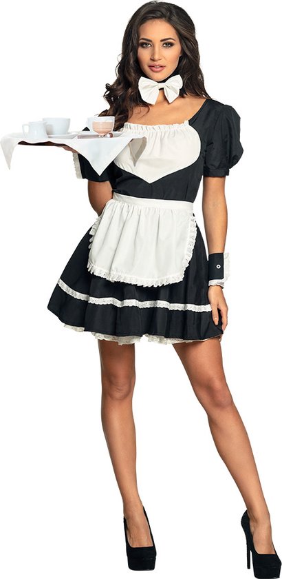 Boland - Kostuum French maid Aimée (36/38) - Volwassenen - Kamermeisje - Sexy - Dienstmeisje