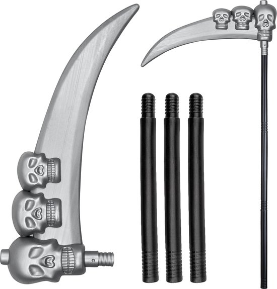 Boland - Zeis Schedel - Kinderen en volwassenen - Unisex - Magere Hein - Halloween accessoire decoratie - Horror