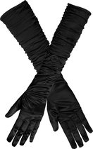 Boland - Handschoenen elleboog Hollywood black Zwart - Volwassenen - Vrouwen - Showgirl - Glitter and Glamour