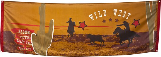 ‘Wild West’ vlag (220 cm)
