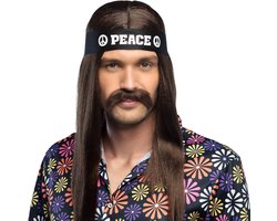 Boland - Snor Hippie - Volwassenen - Mannen - Hippie - 60's & 70's - Hippie & Flower Power