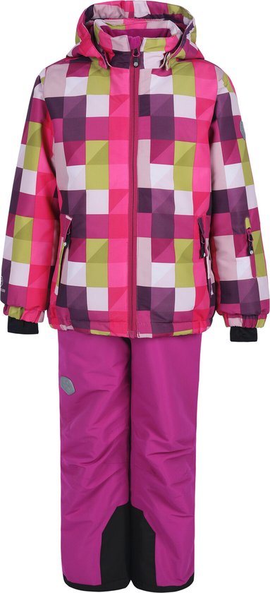 Foto: Color kids ski set voor kinderen aop festival fuchsia maat 92cm