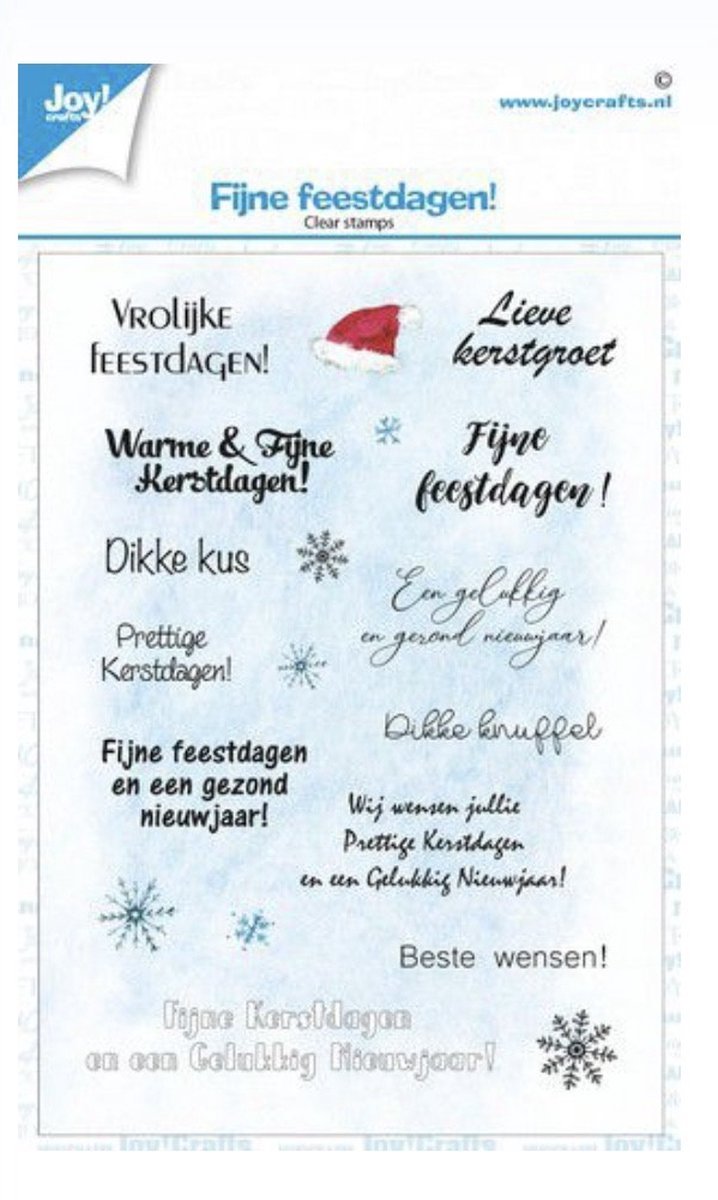 Joy! Crafts Clearstamp A6 - Kerst tekst NL (07-22)