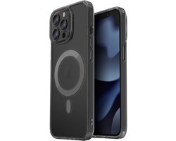 UNIQ LifePro Xtreme - iPhone 14 Plus Hoesje - Zwart - Magclick Opladen - Frost Smoke Afwerking