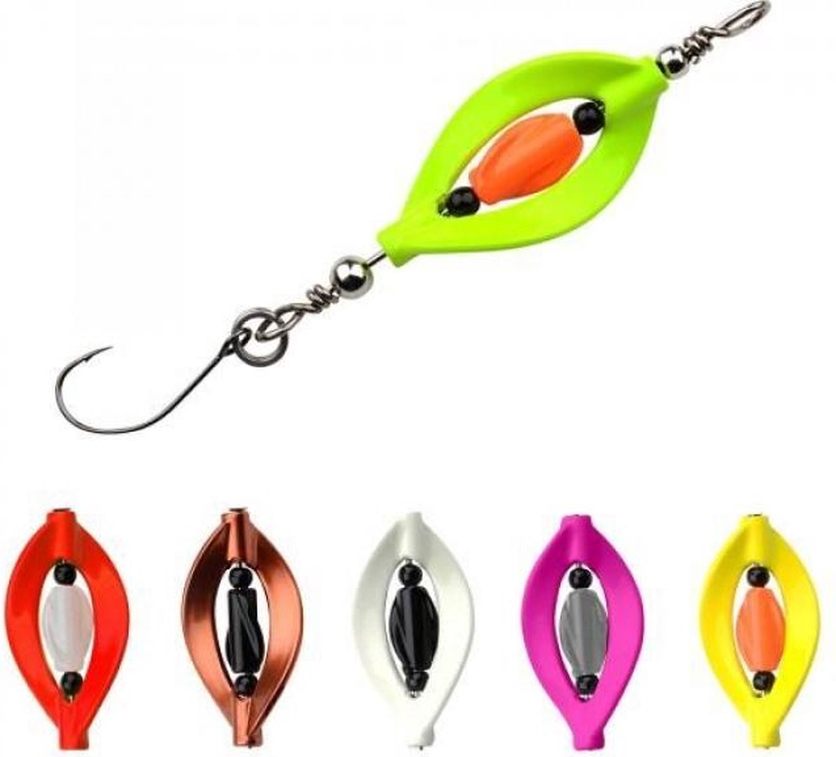 Trout Master Double Spin Spoon 3.3g - Kleur : UV Melon