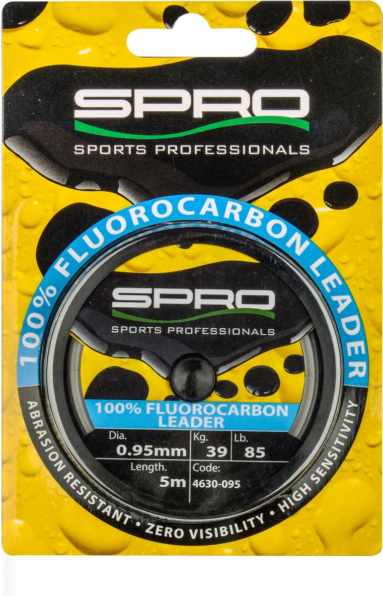 Spro 100% FC Leader - 0.85mm - 32kg - 5m - Fluorocarbon Lijn