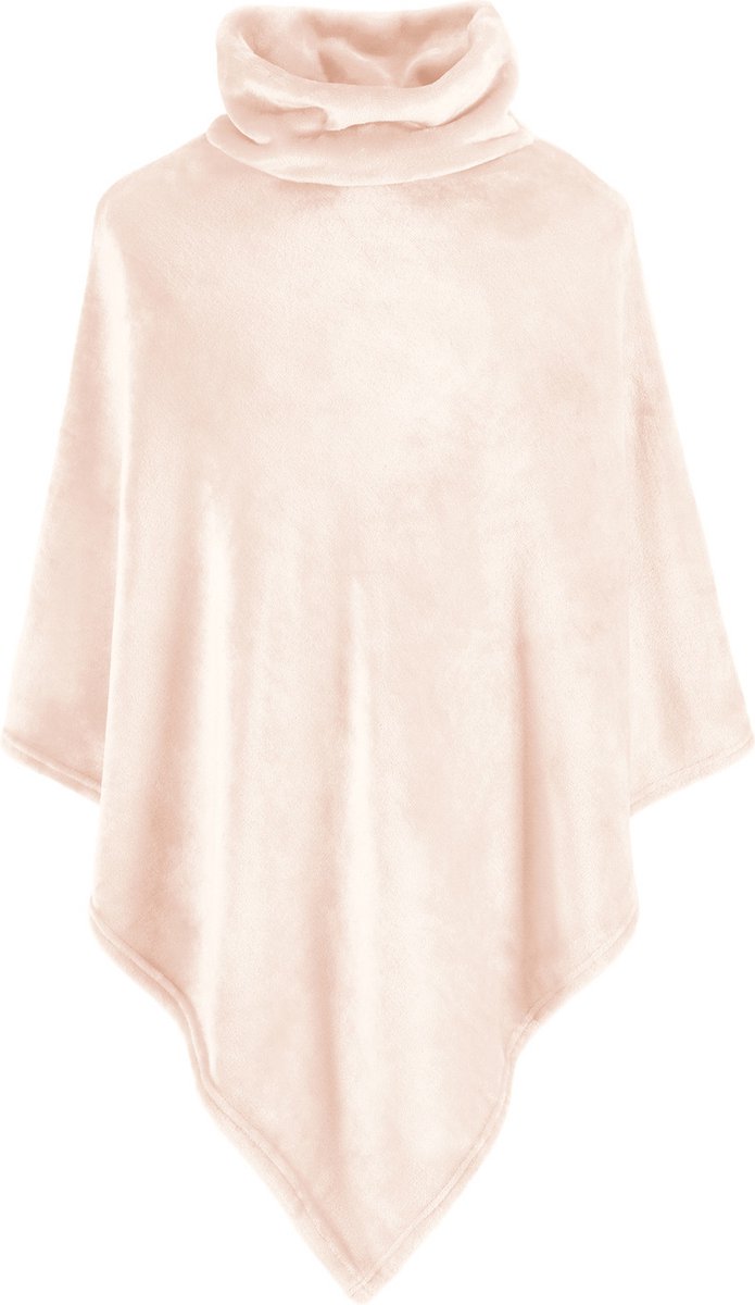 Moodit Poncho Fleece, Parel Roze - 80 x 80 cm - Polyester