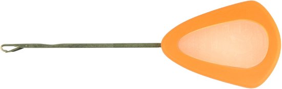 Oranje lipped needle met een doorzichtige, gloeiende kern, los op een witte achtergrond.
