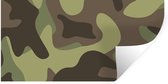 Muurstickers - Sticker Folie - Illustratie van een camouflage patroon - 160x80 cm - Plakfolie - Muurstickers Kinderkamer - Zelfklevend Behang - Zelfklevend behangpapier - Stickerfolie