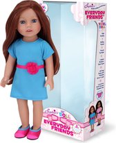 Sophia's by Teamson Kids 45.7 cm Pop met Kastanjebruin Haar - Blauw Jurk en Felroze Schoenen - Poppen Speelgoed - "Hailey"