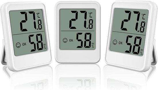 bewijs Woestijn verf Kamerthermometer - Digitale Thermometer – Vochtigheidsmeter -  Binnenthermometer | bol.com