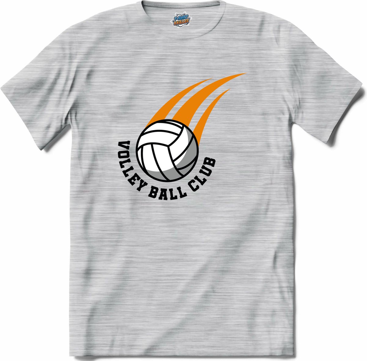 Volleybal club sport - T-Shirt - Dames - Donker Grijs - Gemêleerd - Maat S