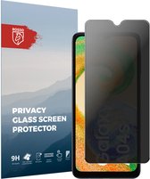 Rosso Privacy Screen Protector Geschikt voor de Samsung Galaxy A04 - 9H Gehard Glas - Case Friendly Tempered Glass - Eenvoudige Installatie