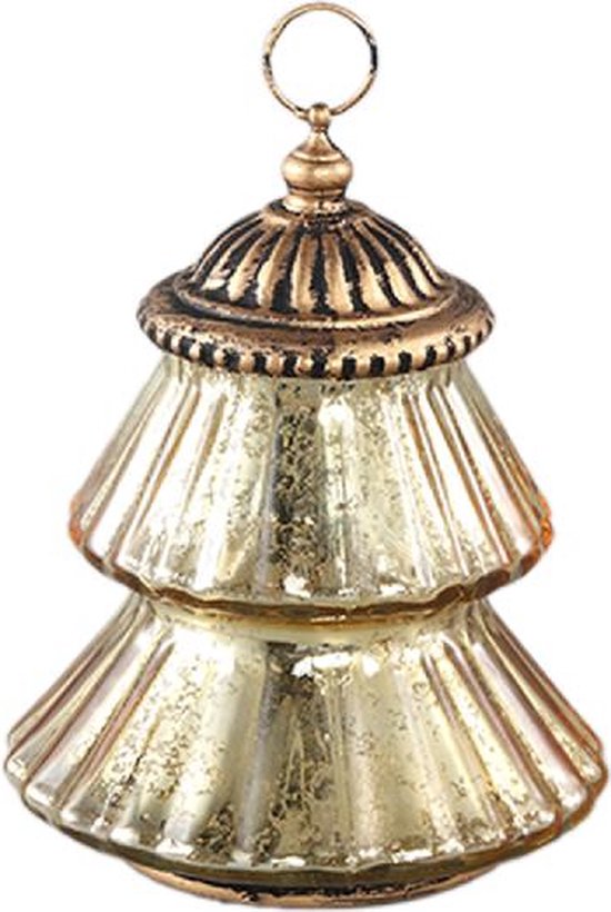 PTMD - XMAS Decoratie led lamp Gold Kerstboom S