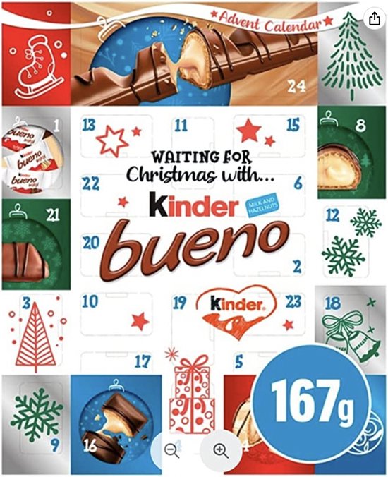 Ferrero Calendrier de l'Avent Bueno Kinder 167g bol