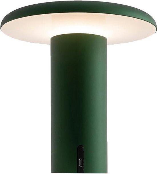 Artemide Takku Tafellamp LED Oplaadbaar Anodized Green