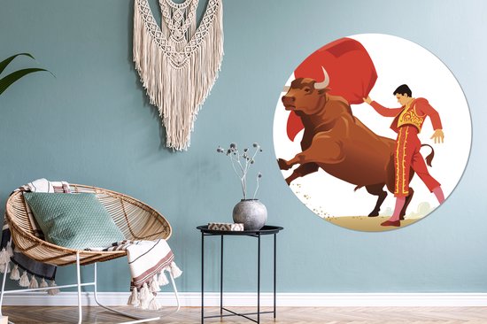 Une illustration d'un torero Wall cercle aluminium ⌀ 140 cm