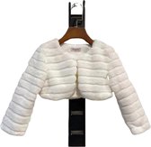 Meisjes Jasje - Kinderkleding - Vest - Voor meisjes - 8 jaar - Wit