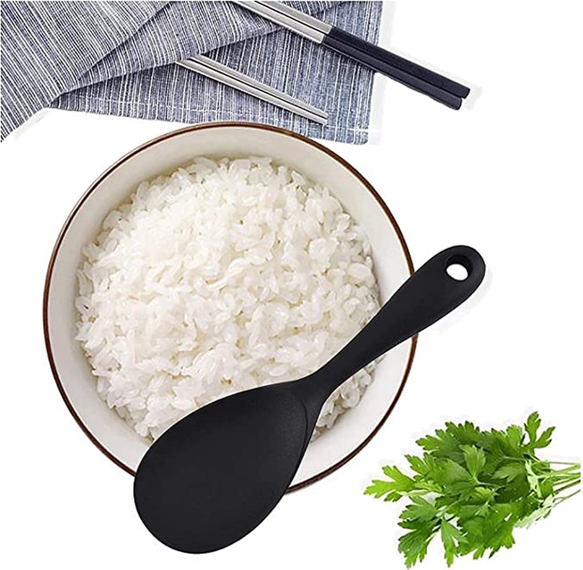 5 Stks Niet Stick Rijst Serveerlepel Rijst Scooper Rijst Paddle Sushi Lepels Rijst Ball Maker voor Thuis Keuken Restaurant Sushi Maken