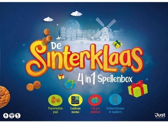 Afbeelding van het spel Sinterklaas 4in1 Spellenbox