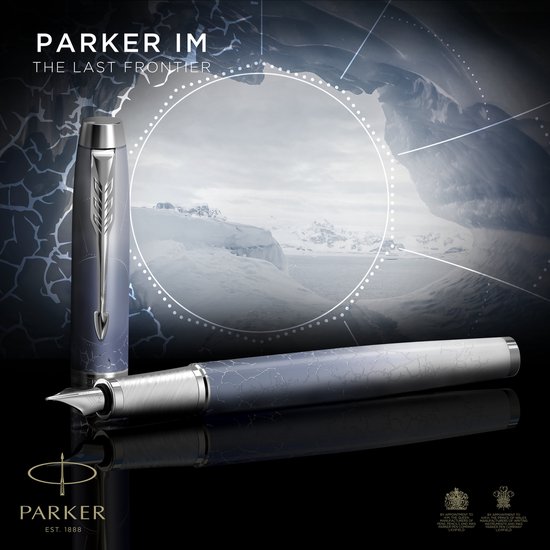 PARKER Vulpen IM Premium Special Edition Polar (zilver) M blauw