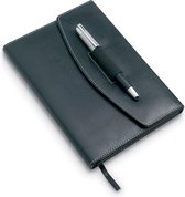 Stoere luxe Schrijfmap A5 formaat met Pen - Zwart