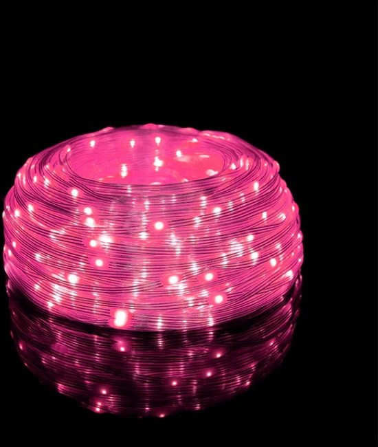 Guirlande lumineuse Lumières de Éclairage de Noël - 100 mètres - Rose - Pour l'extérieur