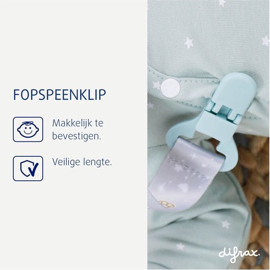 Difrax - Fopspeenkoord - 0+ maanden - Bruin / Brick van Difrax — afbeelding 4