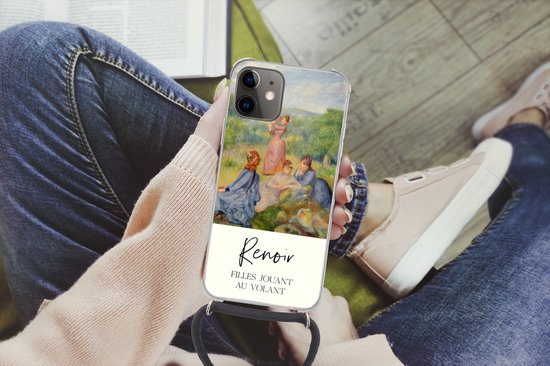 Coque avec cordon iPhone 11 - Peinture - Renoir - Impressionnisme - Siliconen - Bandoulière - Coque arrière avec cordon - Coque pour téléphone avec cordon - Coque avec corde